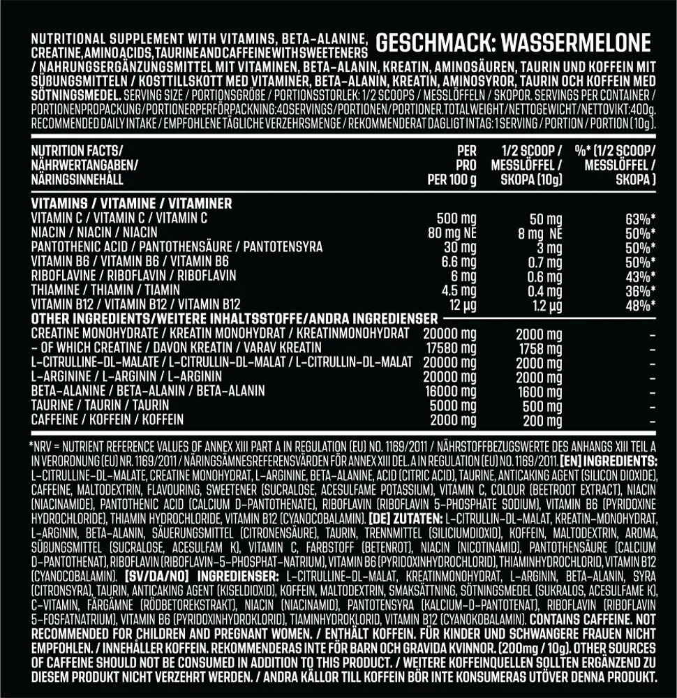 Pré-Workout Schizo - 400g - AK-47 Labs