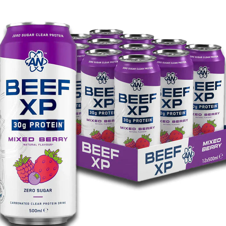 Beef XP Cans, Mixed Berry - 12 x 500 ml.