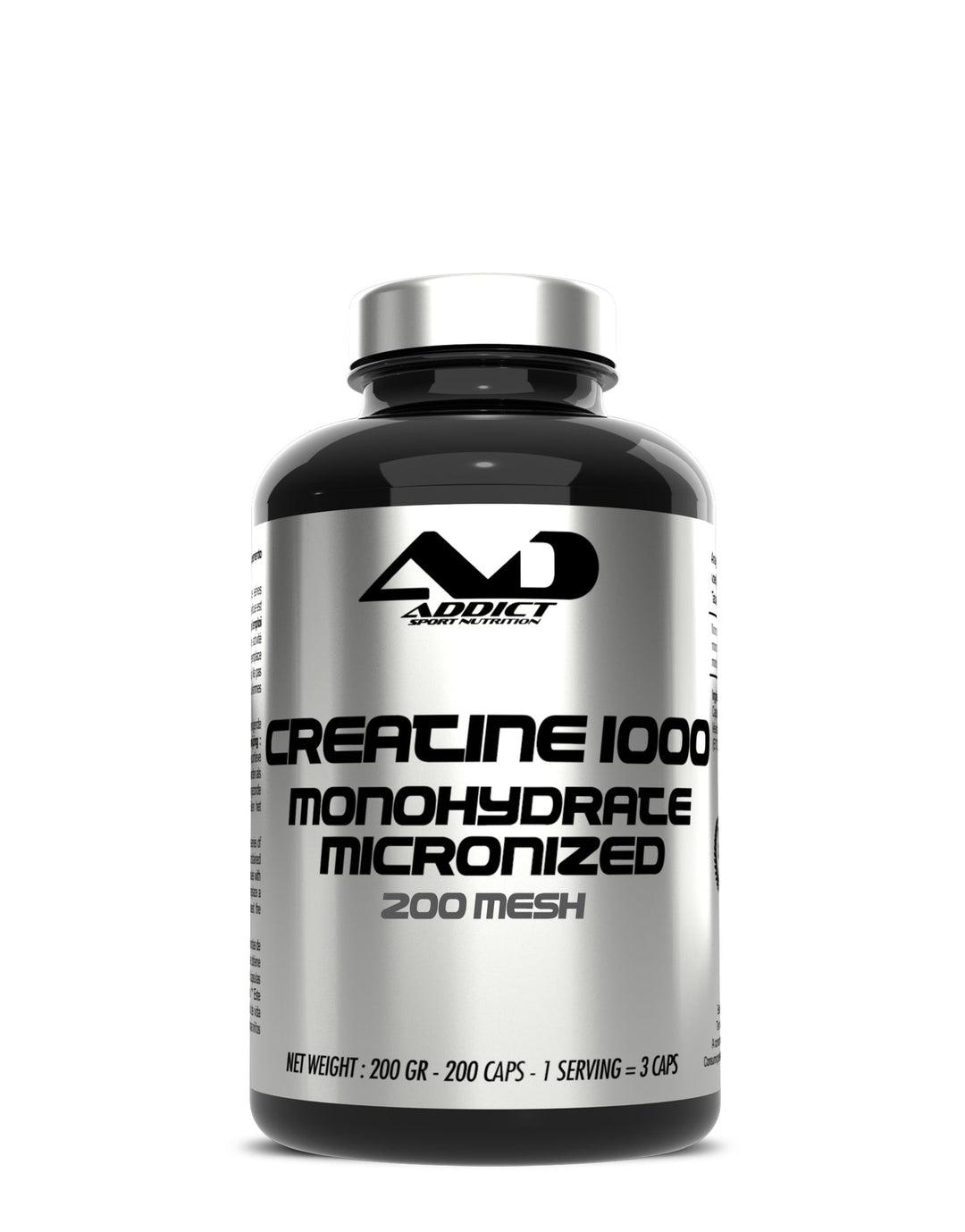Creatine Monohydrate 200 caps Addict