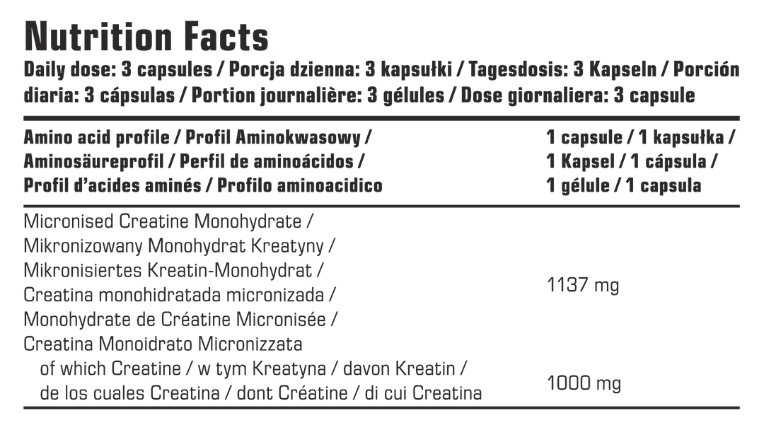 7Nutrition Créatine Monohydrate 300 Capsules