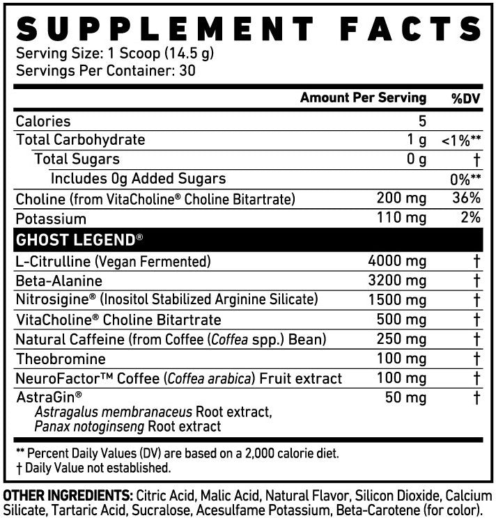 Ghost Legend V3 - 30 Servings