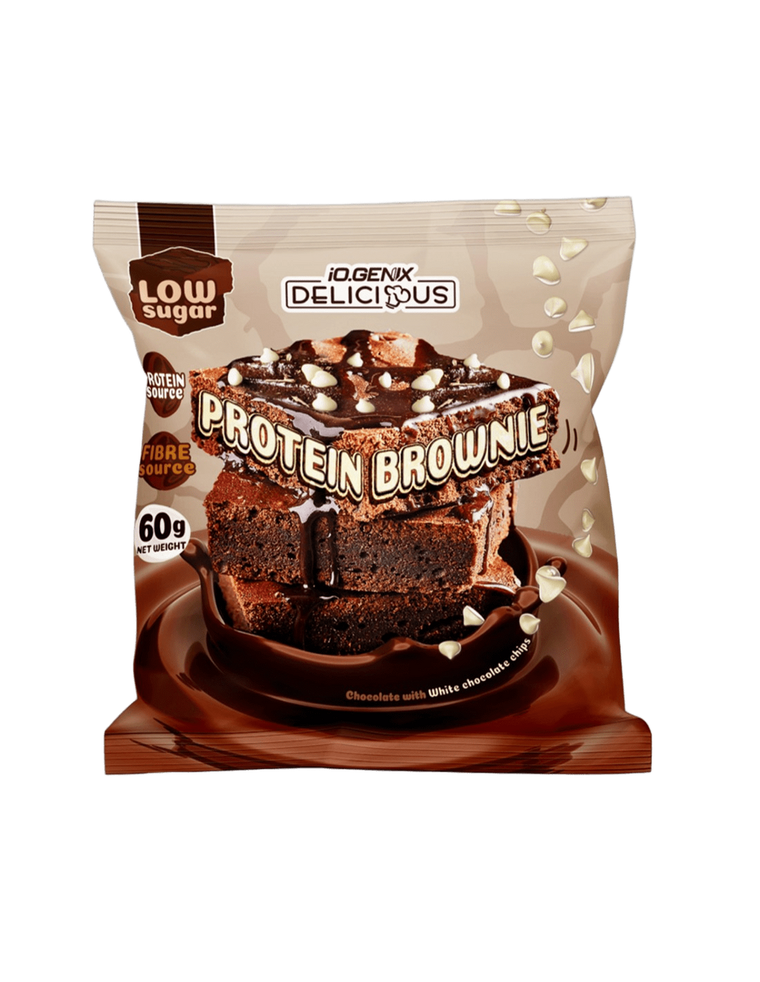 Protein Brownie IO.Genix - Snack protéiné artisanal 60g